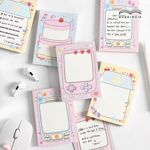 电子80便签学生韩系ins可爱手帐打卡素材记事计划留言无粘性