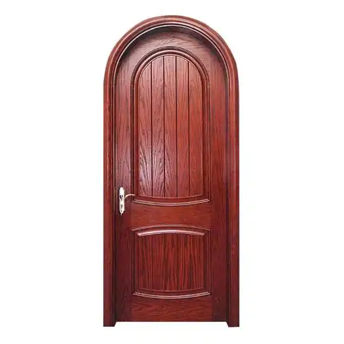 群林木门 室内 圆形门头 仿古 实木复合门 烤漆套装门 ql55