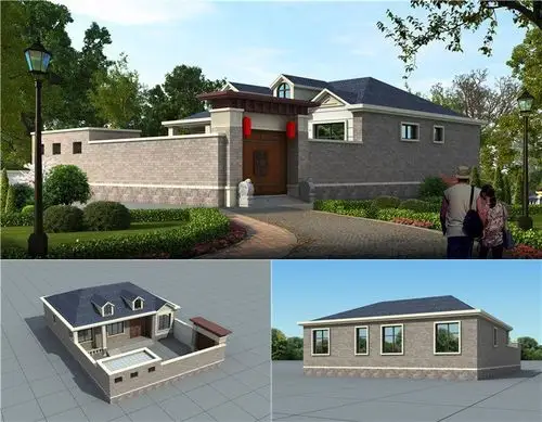 农村精致小院的平房图片建完让家人过上更好的生活