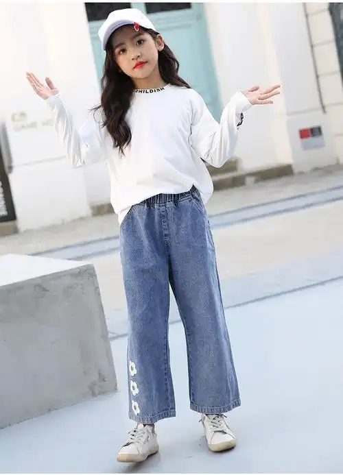 女童阔腿裤夏装女孩甩裤洋气宽松时尚直筒春薄款儿童