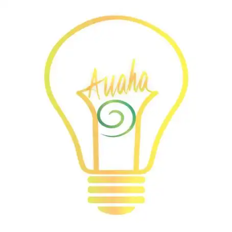 auahalogo设计_灯泡,字母,有螺旋形状_万动力