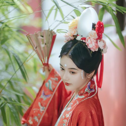 后雨山汉服宋代发冠宋风山口女冠古风发饰莲花冠树脂花冠仙子头饰