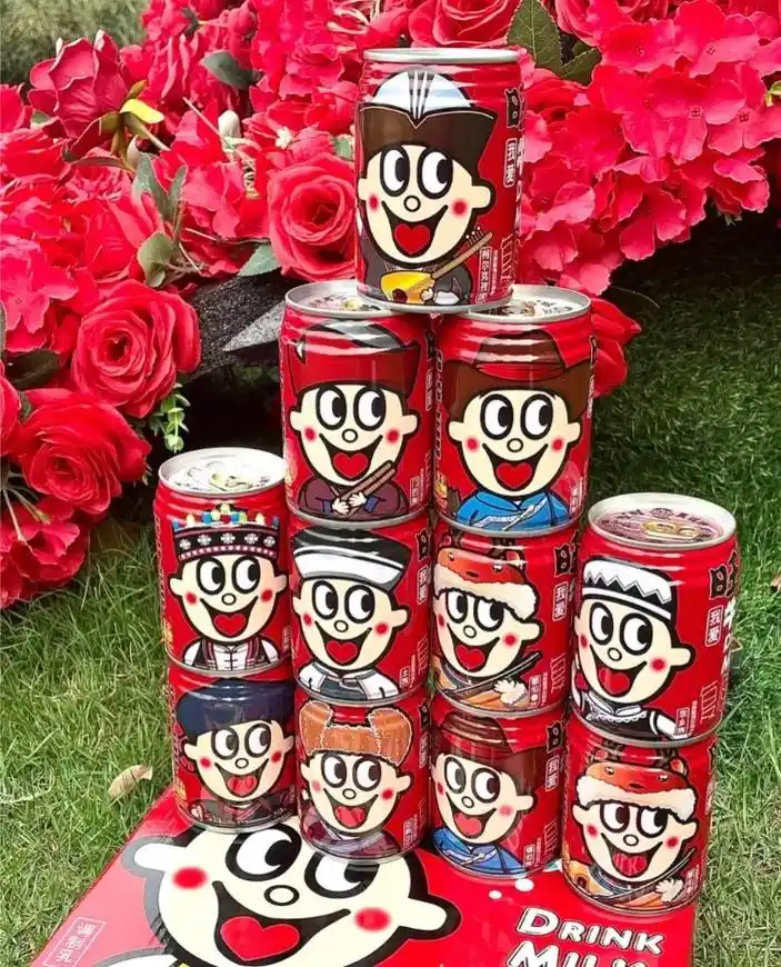 快接住这瓶旺仔牛奶民族罐!好喝到按箱囤!