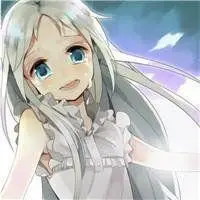 动漫女生装坚强笑着哭的图片_微信头像图片大全