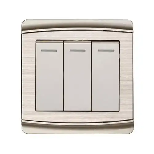 开关面板三开多控三联三控中途开关3开三控开关86型开