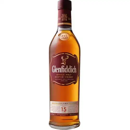 格兰菲迪15年单一麦芽苏格兰威士忌洋酒官方旗舰店正品酒700ml