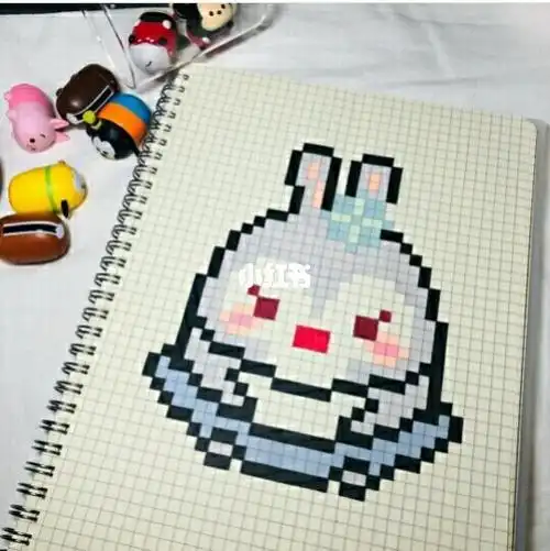 方格纸简笔画超级简单又可爱的方格本画95简笔画简笔画教程文化绘画