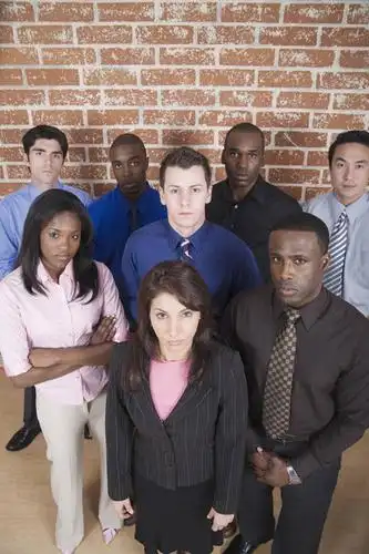 友谊,合作,团队,欧洲,非洲,黑人,欧洲人,亚洲,套装,墙,许多人,注视,黄