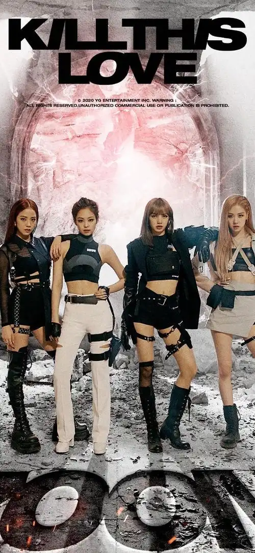 壁纸明星系列之人间仙女blackpink全面屏壁纸