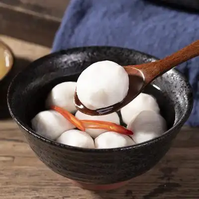 鱼丸实心鱼圆火锅食材赤壁鱼丸子鱼肉丸湖北特产嘉鱼纯手工鱼蛋