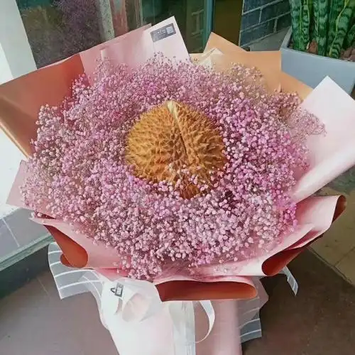 创意新鲜水果榴莲蔬菜满天星花束同城速递杭州鲜花速递同城