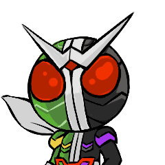 假面骑士q版表情包gif