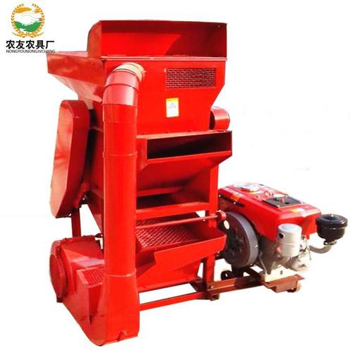 河北全新电动花生剥壳机除尘花生脱壳机二次复脱柴油机脱壳机