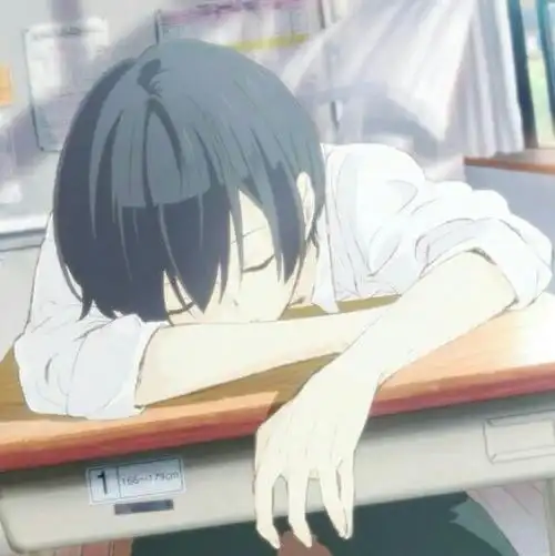 男生慵懒睡觉头像