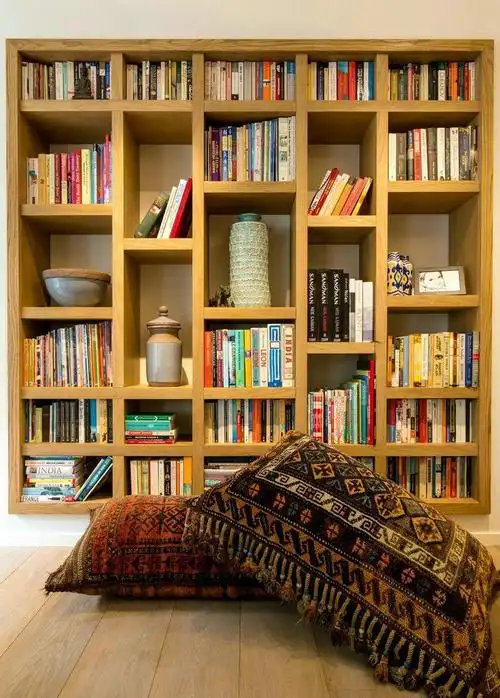 混搭风格三居室书房书柜装修效果图#803843366