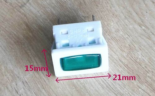 适用海尔冷柜展示柜冷藏柜配件绿色电源指示灯230v绿灯显示灯1584