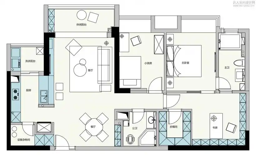 北京北欧装修风格设计效果图-室内装修公司