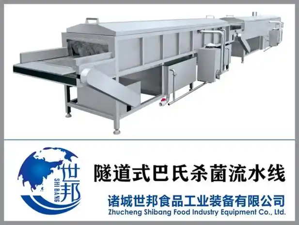 隧道式巴氏杀菌流水线