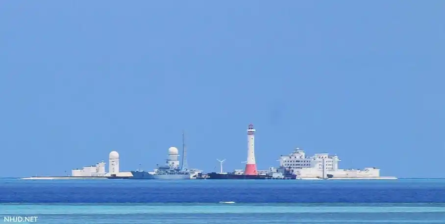 越南镜头下的赤瓜岛 灯塔战舰亮眼