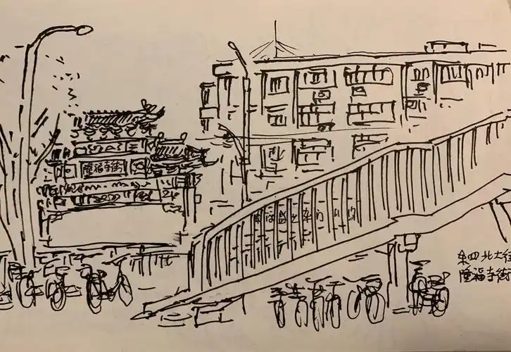 北京速写(2019,6,14于北京)陈星平