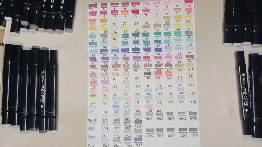 马克笔色卡制作攻略,一看就会!