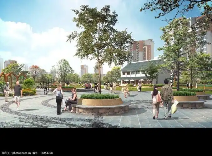 广场公园设计图片