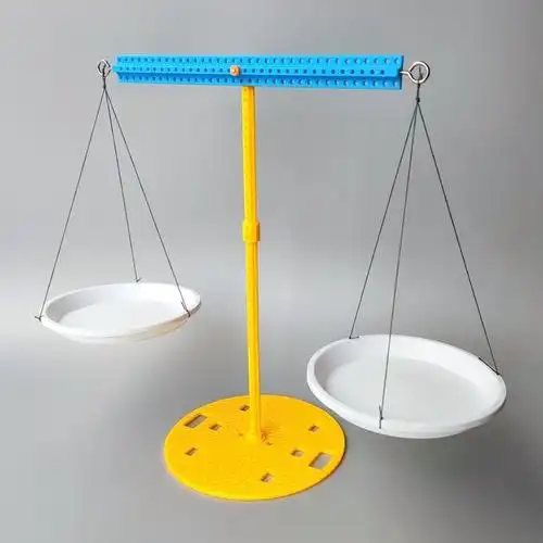 儿童科技小制作自制天平秤小学生手工拼装diy一年级科学实验教具