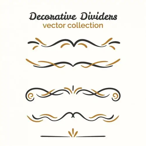 合图网 矢量素材 图案元素 线条分割线装饰线元素