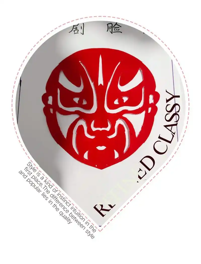 京剧脸谱剪纸 - 抖音