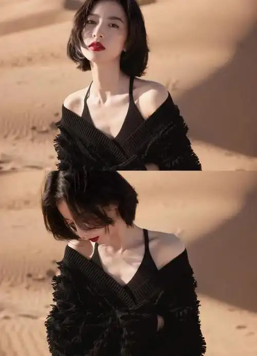 黑色短发发型女生韩范,女士黑色短发发型(是毛晓彤还是周雨彤)