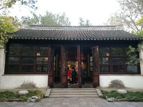 兰雪堂以及堂中拙政园全景图与谁同坐?清风明月!