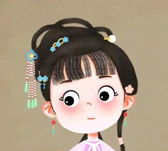 q版古风美人头像 熟悉又陌生的她