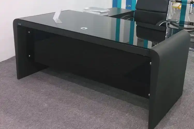 中国中都玻璃办公桌zd-db040