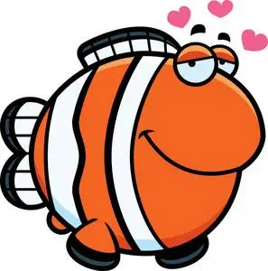 章鱼, 比目鱼, 水母, 小丑鱼, 龟和美杜莎矢量插图可爱的小丑鱼在