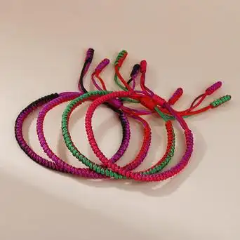 红绳本命年手链纪念品地摊货源创意手工编织手绳男女情侣套装现货