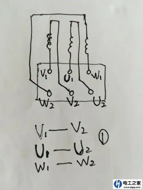 三相异步电机六根线接线图