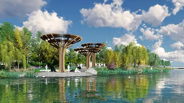 烟台黄金河河滨公园(206 国道两侧)景观方案