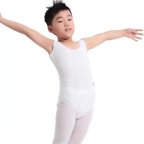 柏屋舞苑夏季新款儿童芭蕾芭蕾舞舞蹈练功男童背心芭蕾舞服