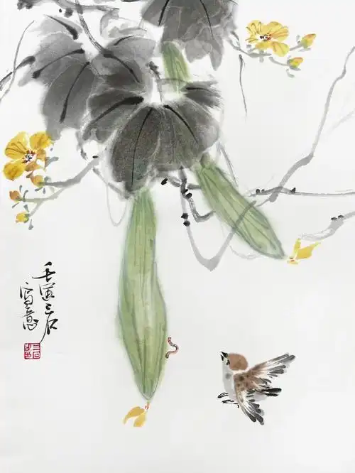 丝瓜小写意高清步骤图笔记详情