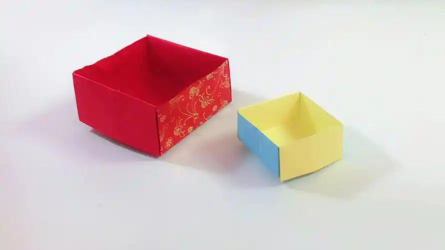 折纸教程:简单的小盒子最实用了,随手的垃圾也能装