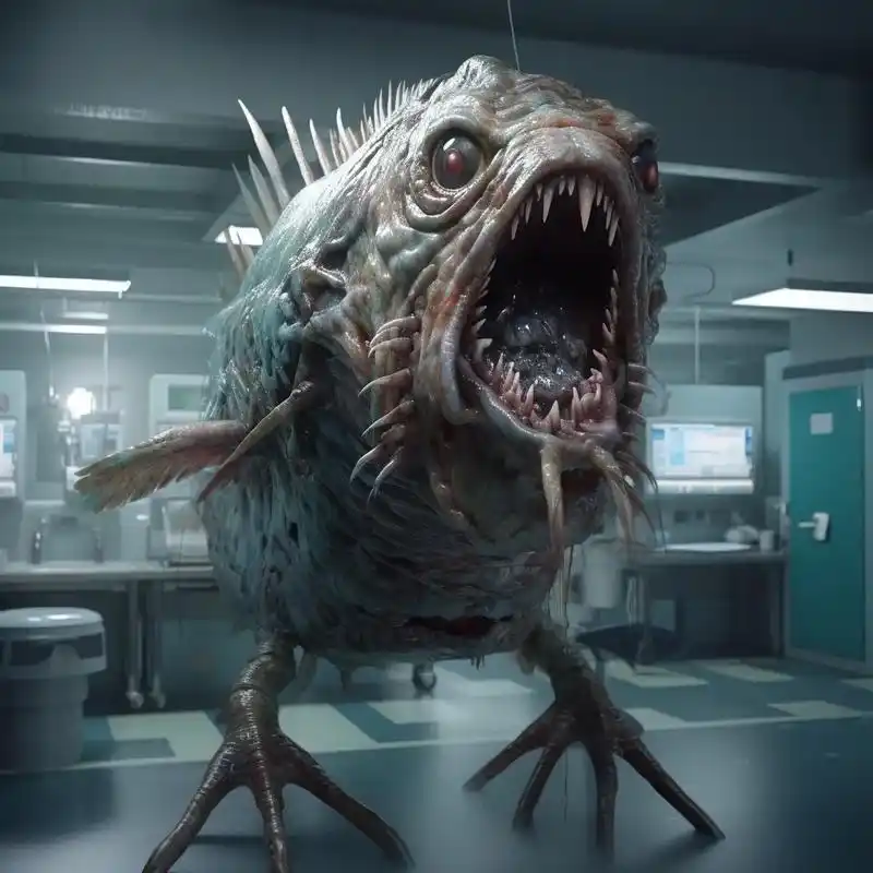 辐射变异鱼,继续攻占医院「3」.日本福岛核泄漏后,大量核污水 - 抖音