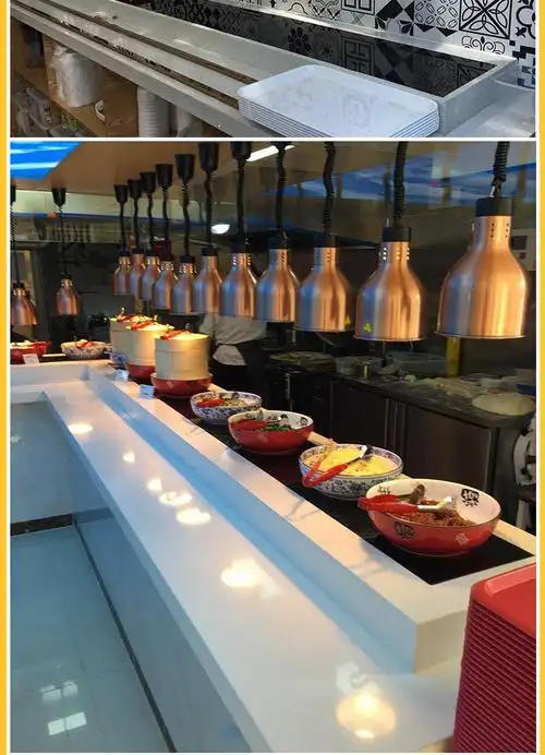 商用嵌入式保温板食物保温灯自助餐加热暖菜台可定制嵌入式保温板嵌入