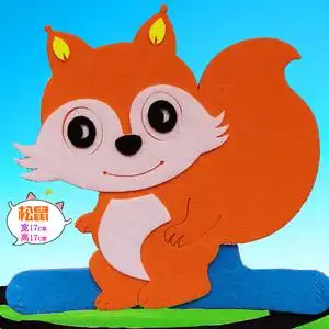 松鼠头饰道具袋鼠卡通帽子儿童舞台装扮演出小动物头套六一儿童节
