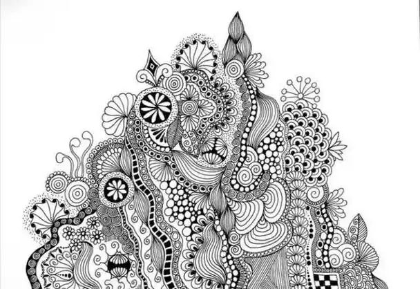 13张精选黑白线描纹样,简单易上手!看看高手怎么在家练习