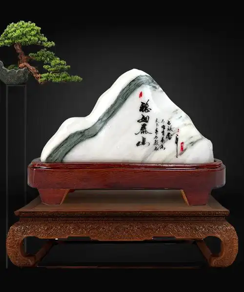 靠山石办公室泰山石敢当补角天然风水原石奇石观赏石靠山石办公室家居