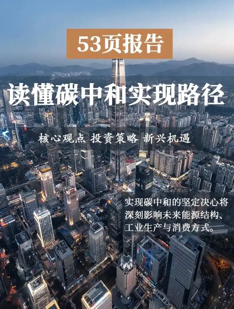 53页1读懂碳达峰碳中和实现路径