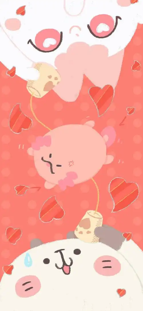 q萌 手帐素材 插画 手绘 彩绘 板绘 动漫 头像 壁纸 背景