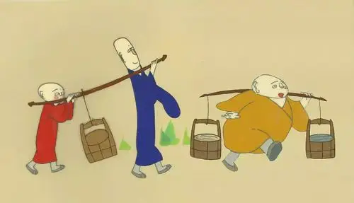 【晚安故事】《三个和尚》_庙里