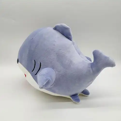 跨境新品 ff14最终幻想14周边鲨鱼指挥官毛绒玩具公仔 来图来样