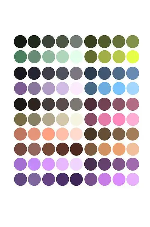 糖果色暖色系色卡套图素材-众图网